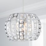 West End Chrome Acrylic Easy Fit Pendant Silver
