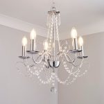 Gatsby 5 Light Chandelier Silver