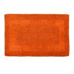 Super Soft Reversible Burnt Orange Bath Mat Burnt Orange