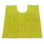 Luxury Cotton Non-Slip Lime Pedestal Mat Lime (Green)