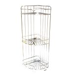 Bathroom Basics 3 Tier Corner Caddy Silver