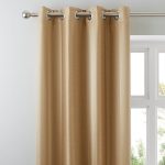 Monaco Antique Gold Eyelet Curtains Gold