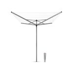 Brabantia 50 Metre 4 Arm Top Spinner Rotary Washing Line Grey