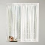 Jubilee Net Slot Top Curtain Fabric White
