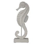 Nautical Seahorse on Stand White