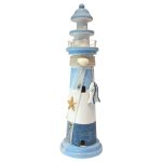 Coastal Light House Blue / White