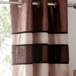 Manhattan Mocha Thermal Eyelet Curtains Brown / Mocha