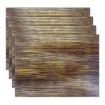 Pack of 4 Bronze Ridge Placemats Bronze
