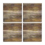 Pack of 4 Bronze Ridge Coasters Bronze