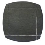 Black Pausa Set of 4 Coasters Black / White