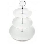 Purity 3 Tier Cake Stand Gloss White