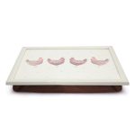Henrietta Lap Tray Cream