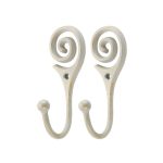 Ivory Vintage Twist Hooks Cream