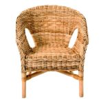Java Wicker Chair – Brown Light Brown