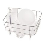 simplehuman Stainless Steel Compact Dishrack Silver Stainless Steel