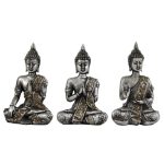 Set of 3 Buddhas Silver