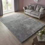 Silver Indulgence Shaggy Rug Grey