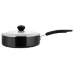 Aluminium Covered 24cm Saute Pan Black