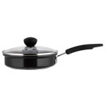 Aluminium 20cm Egg Poacher Set Black