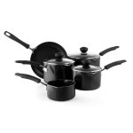 Aluminium 5-Piece Pan Set Black
