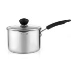 Stainless Steel 18cm Saucepan Grey