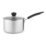 Stainless Steel 20cm Saucepan Grey