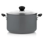 Hard Anodised 6.2 Litre Stock Pot Grey