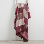 Check 150cm x 200cm Blanket Dark Purple