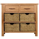 Sidmouth Oak Console Table Light Brown / Natural