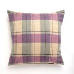 Large Tweed Cushion Lilac