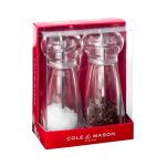Cole & Mason Lancing Salt and Pepper Mill Set Clear