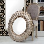 Champagne Leaf Mirror Champagne Gold
