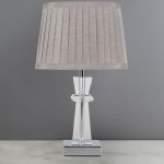 Pyramid Crystal Table Lamp Brown / Mocha
