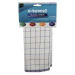E-Cloth Classic Check E-Towel Blue