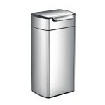 simplehuman Fingerprint Proof 30 Litre Touch Bar Bin Matt Silver