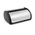 Addis Deluxe Stainless Steel Roll Top Bread Bin Matt Silver