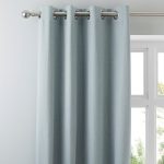 Solar Duck Egg Blackout Eyelet Curtains Duck Egg Blue