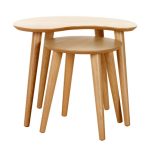 Skandi Oak Nest of Tables Light Brown / Natural