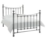 Eliza Nickel Bedstead Matt Silver