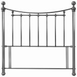 Eliza Antique Nickel Headboard Silver