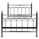 Carrington Nickel Bedstead Matt Silver
