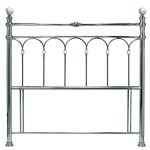 Carrington Nickel Headboard Silver