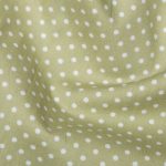 Green Polka Dots Cotton Poplin Green