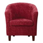 Maurice Chenille Tub Chair – Raspberry Maurice Raspberry (Red)
