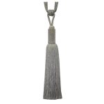 Seed Bead Tieback Platinum Grey / Silver