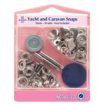Hemline Yacht and Caravan Snaps Set Silver