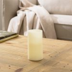 LED Church Candle 8cm x 15cm Cream
