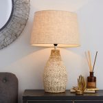 Mahon Barrel Table Lamp Light Brown / Natural