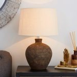 Santiago Washed Urn Table Lamp Light Brown / Natural