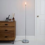 Frea Stem Chrome Floor Lamp Base Silver